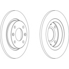 DDF059C-1 FERODO Тормозной диск