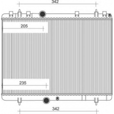 350213879000 MAGNETI MARELLI Радиатор, охлаждение двигателя