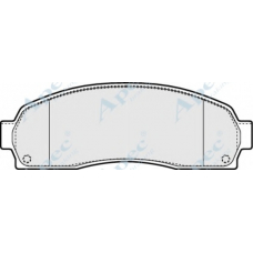 PAD1381 APEC Комплект тормозных колодок, дисковый тормоз