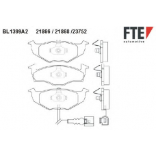 BL1399A2 FTE Комплект тормозных колодок, дисковый тормоз