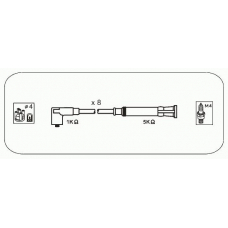 AFM68 JANMOR Комплект проводов зажигания
