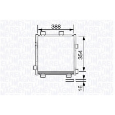 350203695000 MAGNETI MARELLI Конденсатор, кондиционер