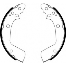 8DB 355 022-051 HELLA Комплект тормозных колодок