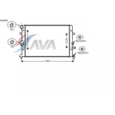 VW2289 AVA Радиатор, охлаждение двигателя