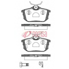 0605.12 METZGER Комплект тормозных колодок, дисковый тормоз