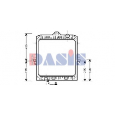 290110T AKS DASIS Радиатор, охлаждение двигателя