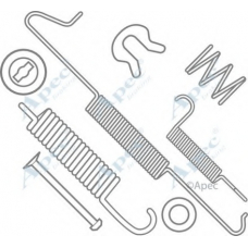 KIT713 APEC Комплектующие, тормозная колодка