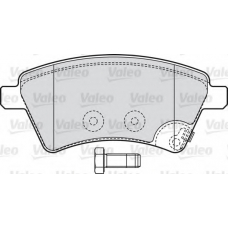 598804 VALEO Комплект тормозных колодок, дисковый тормоз