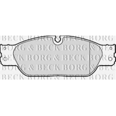 BBP1869 BORG & BECK Комплект тормозных колодок, дисковый тормоз