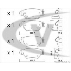 V40-8012 VEMO/VAICO Комплект тормозных колодок, дисковый тормоз