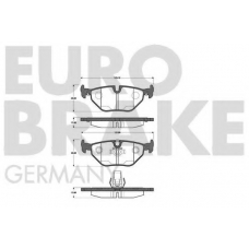 5502221520 EUROBRAKE Комплект тормозных колодок, дисковый тормоз