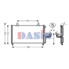 112007N AKS DASIS Конденсатор, кондиционер