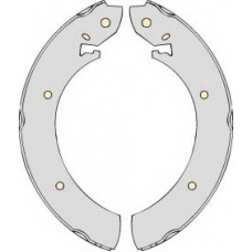 K570679 MGA Комплект тормозов, барабанный тормозной механизм