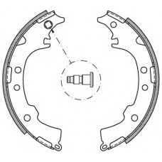 BSA2053.00 OPEN PARTS Комплект тормозных колодок