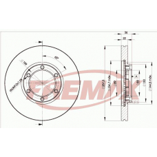 BD-2376 FREMAX Тормозной диск