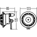 3AF 003 399-041 HELLA Звуковой сигнал