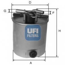 55.392.00 UFI Топливный фильтр