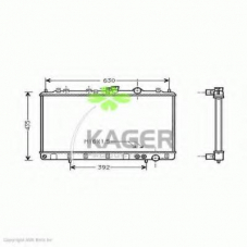 31-3127 KAGER Радиатор, охлаждение двигателя