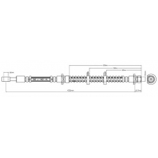 VBJ223 MOTAQUIP Тормозной шланг