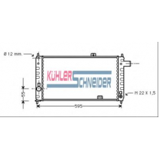 0601901 KUHLER SCHNEIDER Радиатор, охлаждение двигател
