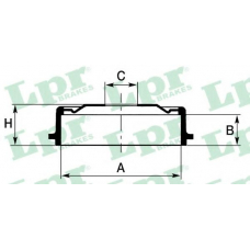 7D0138 LPR Тормозной барабан