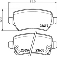 8DB 355 018-781 HELLA PAGID Комплект тормозных колодок, дисковый тормоз