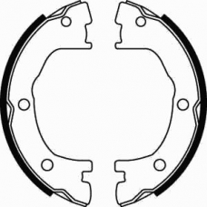 07800 KAWE Комплект тормозных колодок, стояночная тормозная с