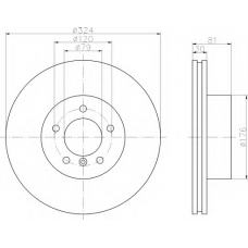 8DD 355 109-951 HELLA Тормозной диск