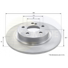 ADC1677 COMLINE Тормозной диск