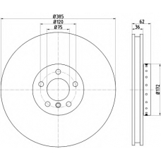 MDCB2592L MINTEX Тормозной диск