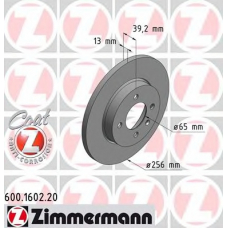 600.1602.20 ZIMMERMANN Тормозной диск