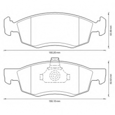 573295B BENDIX Комплект тормозных колодок, дисковый тормоз