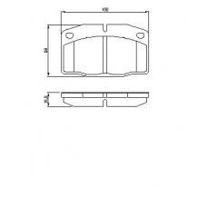 0 986 465 141 BOSCH Комплект тормозных колодок, дисковый тормоз