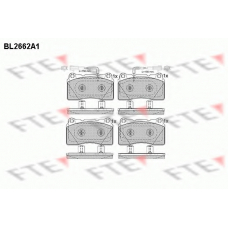 BL2662A1 FTE Комплект тормозных колодок, дисковый тормоз