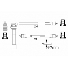 0 986 357 053 BOSCH Комплект проводов зажигания