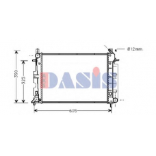 190240N AKS DASIS Радиатор, охлаждение двигателя