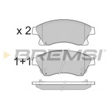 BP3404 BREMSI Комплект тормозных колодок, дисковый тормоз