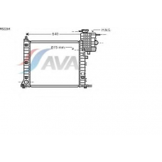MS2264 AVA Радиатор, охлаждение двигателя