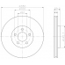 MDC1449 MINTEX Тормозной диск