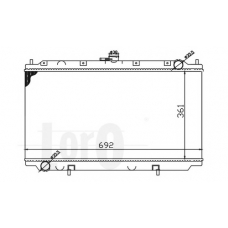 033-017-0004 LORO Радиатор, охлаждение двигателя