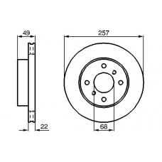 0 986 478 567 BOSCH Тормозной диск