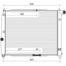 350213891000 MAGNETI MARELLI Радиатор, охлаждение двигателя