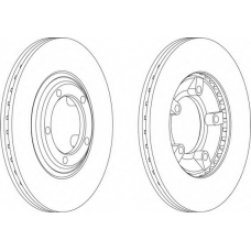 DDF826-1 FERODO Тормозной диск