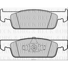 BBP2407 BORG & BECK Комплект тормозных колодок, дисковый тормоз