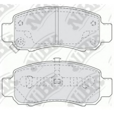 PN8804 NiBK Комплект тормозных колодок, дисковый тормоз