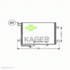 94-5816 KAGER Конденсатор, кондиционер