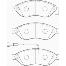 FD7267V NECTO Комплект тормозных колодок, дисковый тормоз