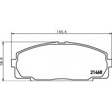 8DB 355 016-921 HELLA PAGID Комплект тормозных колодок, дисковый тормоз