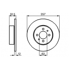 0 986 478 066 BOSCH Тормозной диск