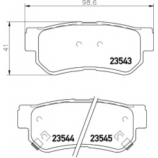 MDB3202 MINTEX Комплект тормозных колодок, дисковый тормоз